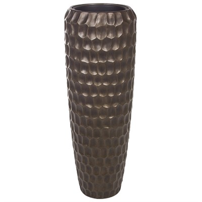 Кашпо Nobilis Marco "Pab-coal Cells Vase" (полистоун), D34хH97 см, с тех.горшком