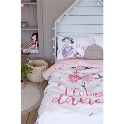 Постельное бельё «Этель» 1.5 сп Flower dancer 143х215 см, 150х214 см, 50х70 см -1 шт,100% хлопок, бязь