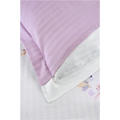 Постельное белье Карвен Stripe Satin с цветным принтом евро N250 -SB020 (6пр.) (Акция)
