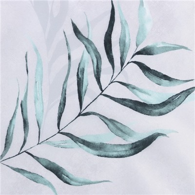 Штора для ванной водоотталкивающая Этель «Pure nature«, 145×180 см, цвет серый, ткань оксфорд, 210гр/м2