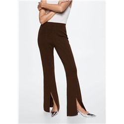 Pantalón punto flare aberturas -  Mujer | MANGO OUTLET España