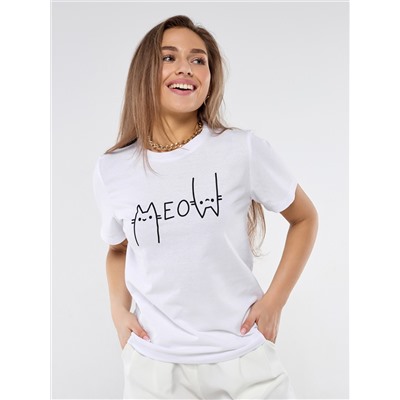 Футболка "Мяу" (БЕЛ)