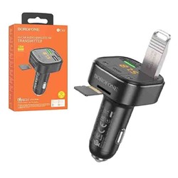 Автомобильный FM-трансмиттер BOROFONE BC43 Bluetooth (черный)