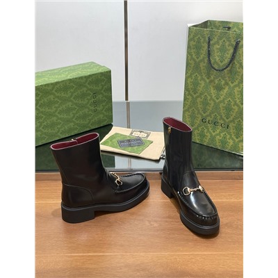 ботильоны с  деталью HORSEBIT Gucci