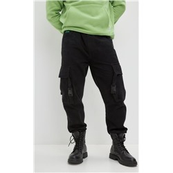 Джинсы джоггеры мужские P321-0165J чёрные