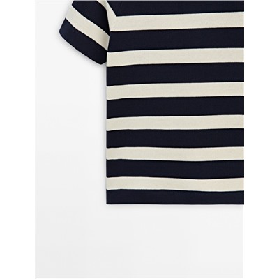 Camiseta algodón manga corta ranglán