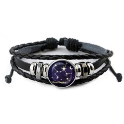 BSK-0320 Кожаный браслет Знаки Зодиака - Стрелец