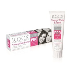 Зубная паста ROCS (РОКС) PRO Young & White Enamel, 135 гр