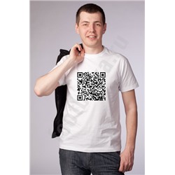 Футболка "Хотел стать космонавтом..." / QR код /