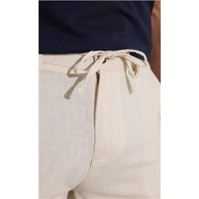 Брюки лен F111-0855 natural linen