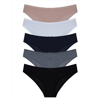 Набор женских трусиков TOPANTY 1003, BIKINI, 5 шт/уп
