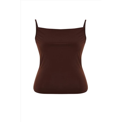 Brown Degaje Blouse Свадебная блузка TBBSS24AF00006