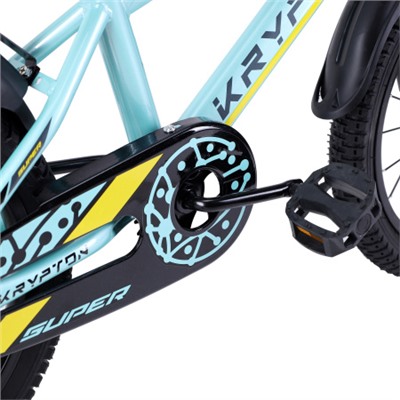 Велосипед 20" Krypton Super KS01SBY20 скай блю жёлтый