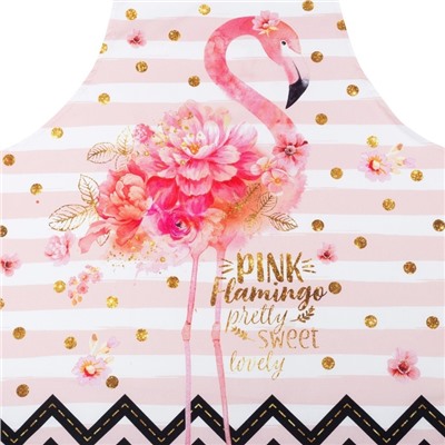 Фартук Этель "Pink flamingo" 60х65 см, 100% хлопок, саржа 190 гр/м2