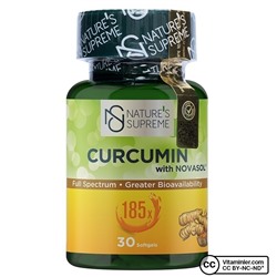 Куркумин Nature's Supreme 30 мягких капсул