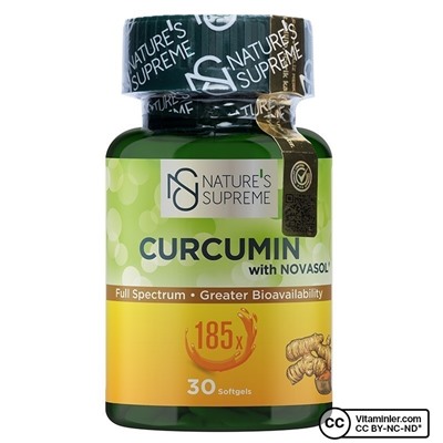 Куркумин Nature's Supreme 30 мягких капсул
