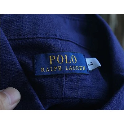 Мужская рубашка из смеси хлопка и льна ✔️Polo Ralph Lauren , оригинал, экспортный магазин   Состав 70% хлопок+30% лён