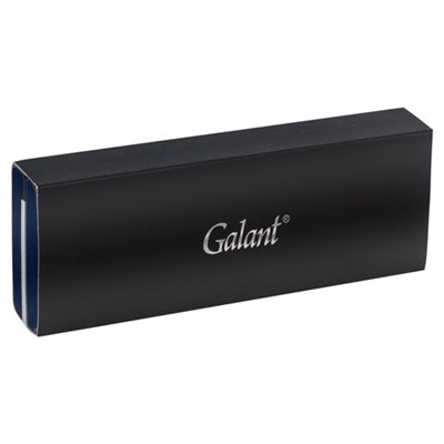 Ручка подарочная шариковая GALANT "Black", корпус черный, золотистые детали, пишущий узел 0,7 мм, синяя, 140405