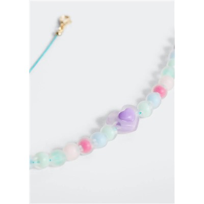 Collar cordón abalorios -  Niña | MANGO OUTLET España