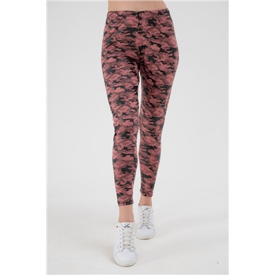 Легинсы женские из вискозы Fitness / Коралловый макси