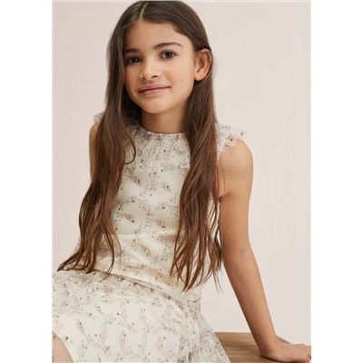 Camiseta tul estampada -  Niña | MANGO OUTLET España