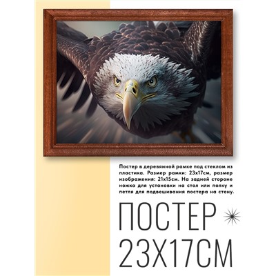 POSG-0278 Постер в рамке 23x17см Орёл