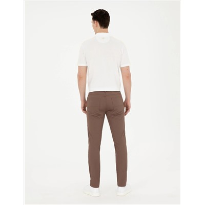 Brown Slim Fit Canvas Bloys