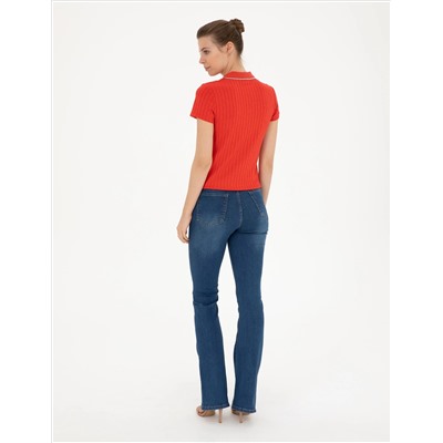 Темный индиго Flare Fit Jean Pants