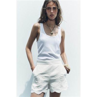 ZW COLLECTION EMBROIDERED SHORTS