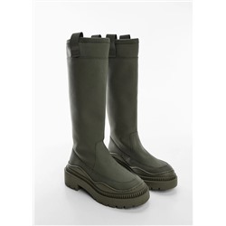 Bota caña alta plataforma -  Mujer | MANGO OUTLET España