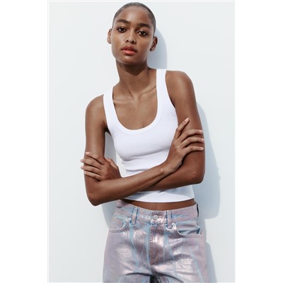 JEANS TRF FULL LENGTH FOIL TIRO MEDIO