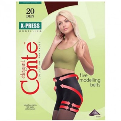 Колготки Conte X-Press (Конте Экспресс), Bronz (загар), 20 den, 4 размер