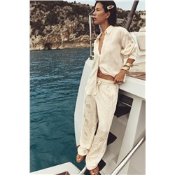 PANTALÓN JACQUARD FLORES