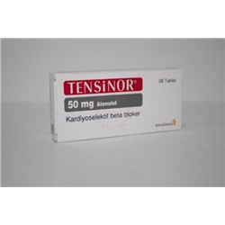TENSINOR 50 mg 28 tablet (аналог Атенолол) Atenolol