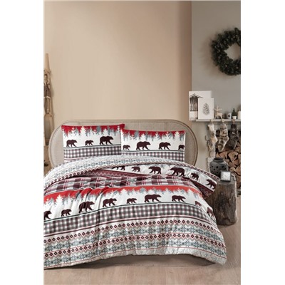 Постельное белье Карвен фланель евро N244 COZY Tile