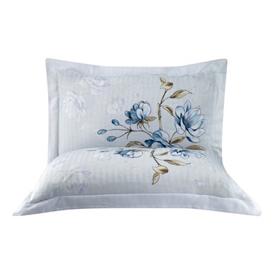 Постельное белье Карвен Stripe Satin с цветным принтом 1.5 спальное N249 -SB019(4пр.) (Акция)