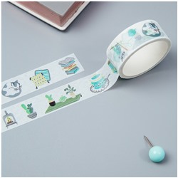 УЦЕНКА - Клейкая лента декоративная MESHU "Cozy", 1,5см*3м