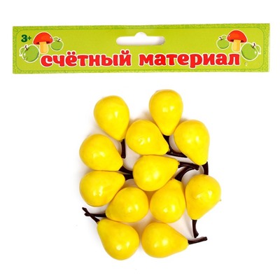Счётный набор «Груши», 12 шт., груша: 3,5×3 см