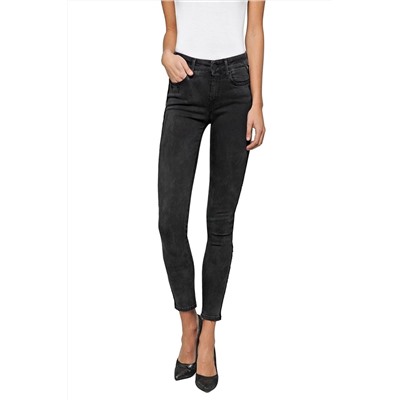 Vaquero de tiro alto skinny fit New Luz - Negro