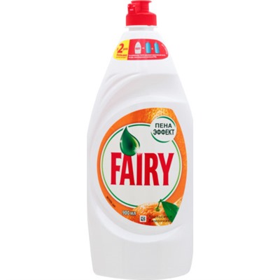 Средство для мытья посуды Fairy (Фейри) Апельсин и лимонник, 900 мл