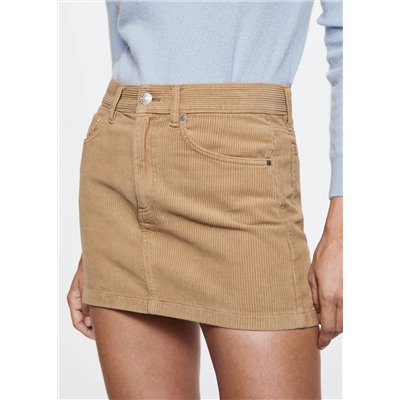 Minifalda pana -  Mujer | MANGO OUTLET España