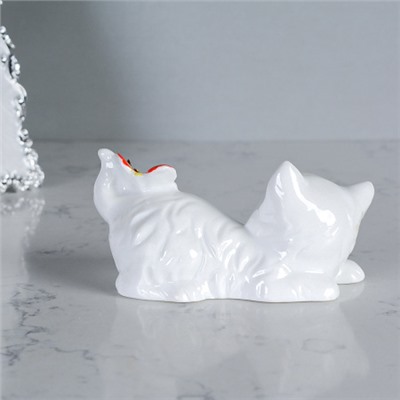 Статуэтка Кошка с бабочкой 5х11х5 см / B2451В /уп 120/_