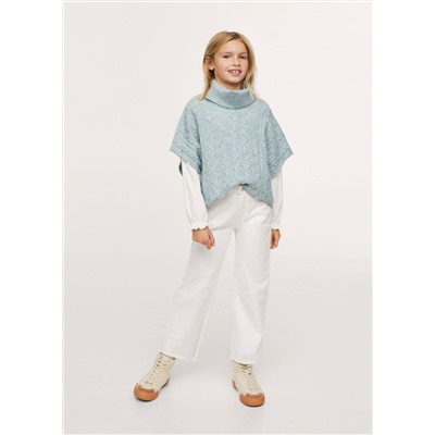 Chaleco punto ochos oversize -  Niña | MANGO OUTLET España