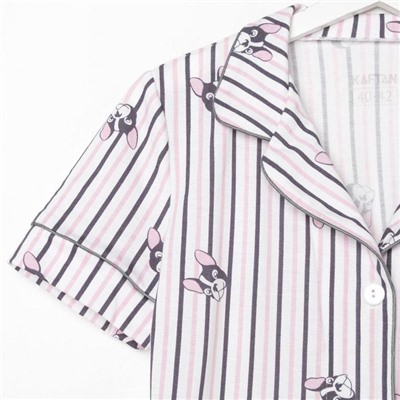 Пижама женская (рубашка и шорты) KAFTAN "Dogs" р. 44-46