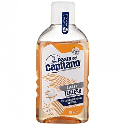 Ополаскиватель Pasta Del Capitano Zenzero/Ginger (антибактериальный с имбирем), 400 мл