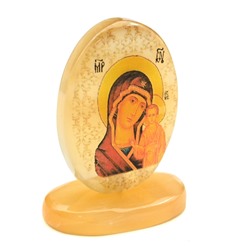 Икона из селенита "Казанская"на подставке, 45*25*65мм
