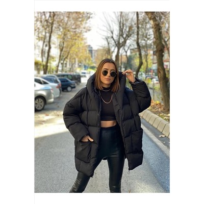 Kırmızı Kapşonlu Oversize