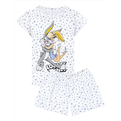 Пижама детская КОМФОРТ LOONEY TUNES цв. Белый (Футболка/Шорты)