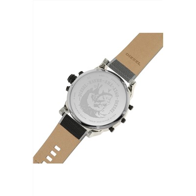 Reloj de cuarzo de nailon MR. Daddy 2.0 - Gris y plateado