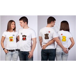 Футболки для двоих Мишки Love